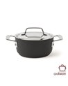 Duraslide titanium kookpot met roestvrijstalen deksel 24 cm