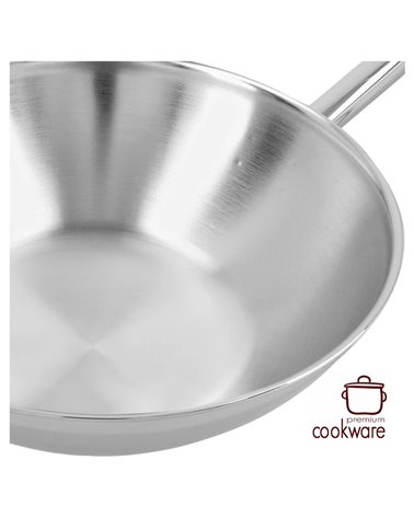 Apollo 7 Wok 30 cm - vlakke bodem 