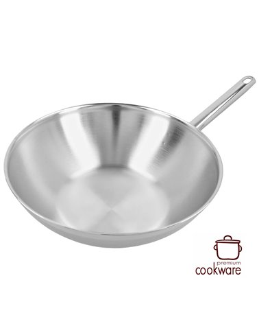 Apollo 7 Wok 30 cm - vlakke bodem 