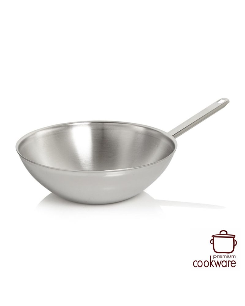 Apollo 7 Wok 30 cm - vlakke bodem 