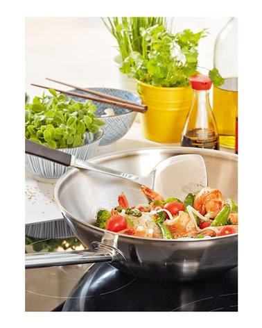 Apollo 7 Wok 30 cm - vlakke bodem 