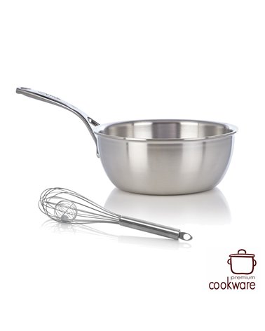 Demeyere Atlantis 7 - Conische sauteuse 20 cm + Cuisipro duoklopper