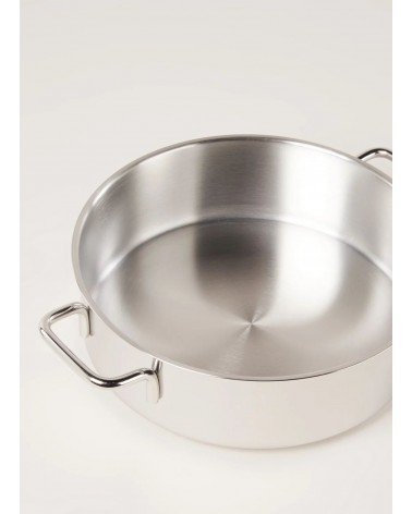 lage kookpot 24 cm - met glazen deksel - Apollo 7
