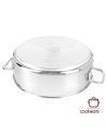 lage kookpot 24 cm - met glazen deksel - Apollo 7