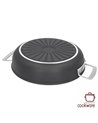 Duraslide titanium lage sauteerpan 28 cm met roestvrijstalen deksel