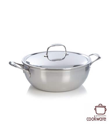 Demeyere Atlantis 7 - Conische sudderpot met dubbelwandig deksel 28cm