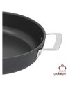Duraslide titanium lage sauteerpan 28 cm met roestvrijstalen deksel