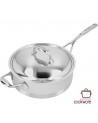 Lage sauteuse met deksel 24 cm