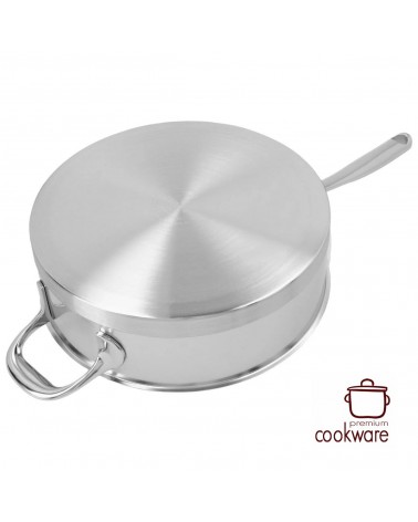 Lage sauteuse met deksel 24 cm