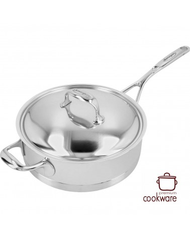 Lage sauteuse met deksel 28 cm