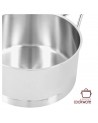Steelpan met deksel 18 cm