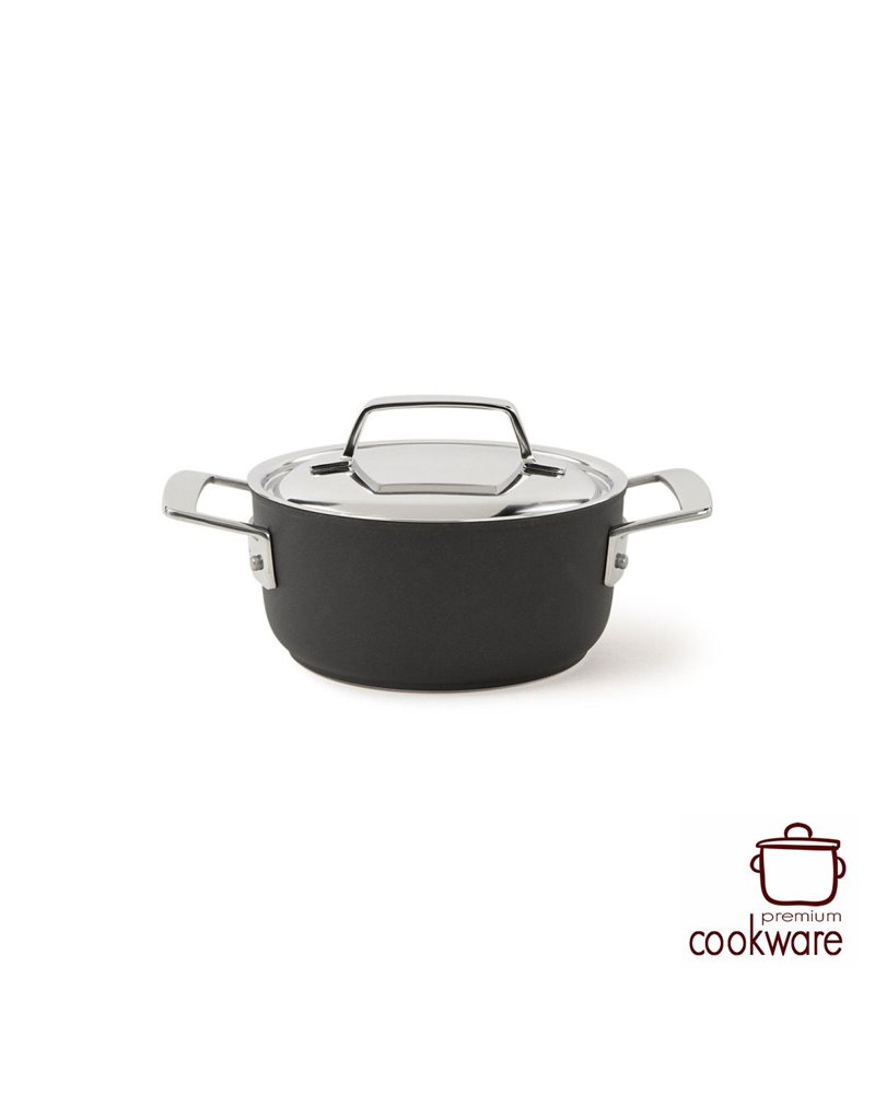 Duraslide titanium kookpot met roestvrijstalen deksel 16 cm