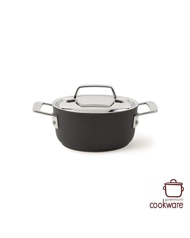 Duraslide titanium kookpot met roestvrijstalen deksel 18 cm